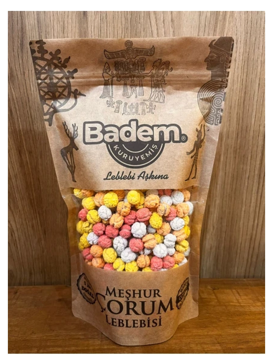 Badem Kuruyemiş Renkli Leblebi Şekeri (500 Gr)