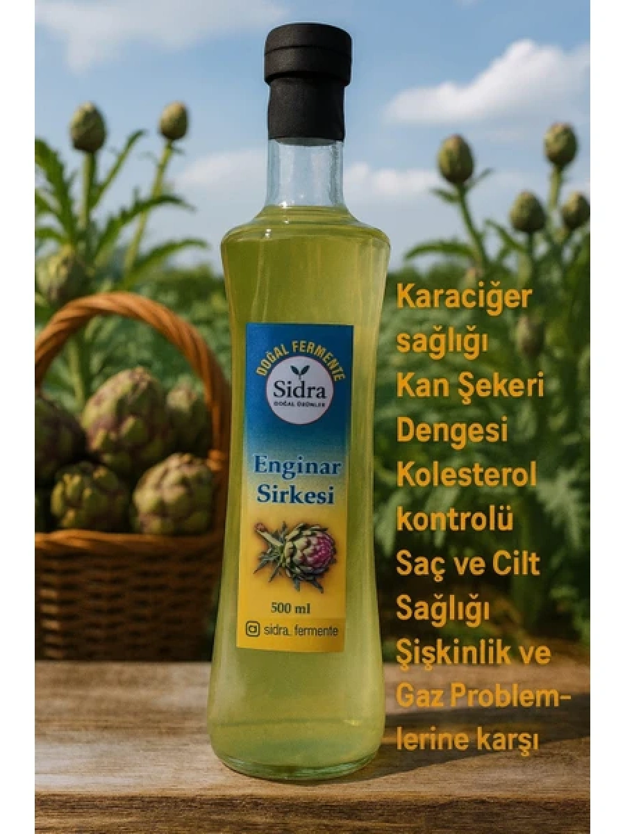 Doğal Fermente Enginar sirkesi 500 ml